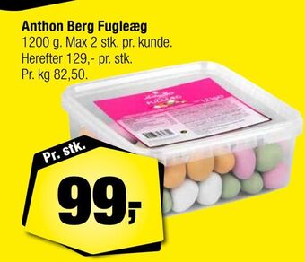 Calle Anthon Berg Fugleæg tilbud