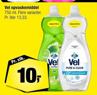 Calle Vel opvaskemiddel tilbud