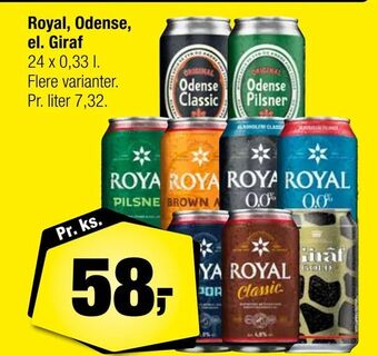 Calle Royal, Odense, el. Giraf tilbud