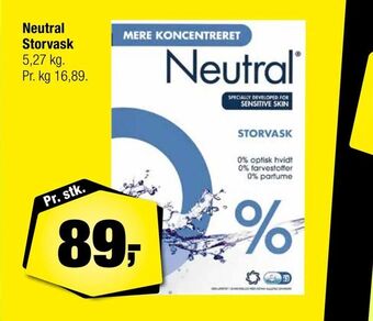 Calle Neutral Storvask tilbud