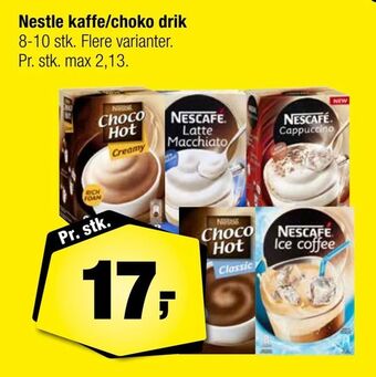 Calle Nestle kaffe/choko drik tilbud