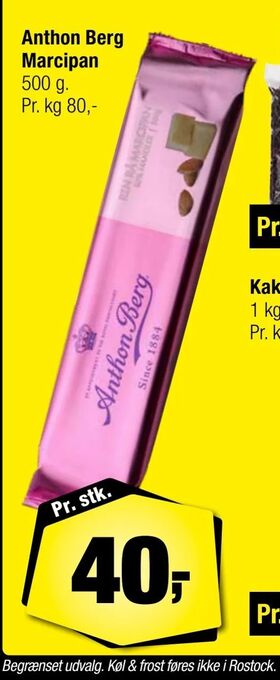 Calle Anthon Berg Marcipan tilbud