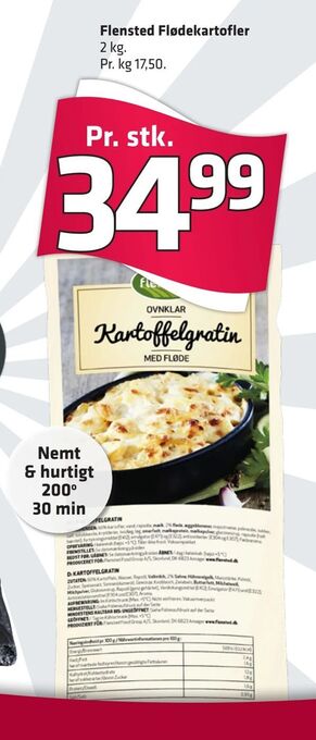 Fleggaard Flensted Flødekartofler tilbud