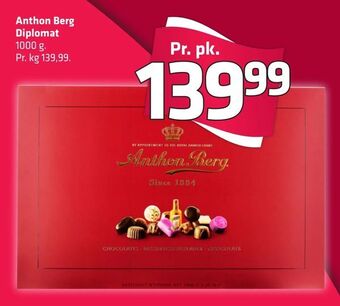 Fleggaard Anthon Berg Diplomat tilbud