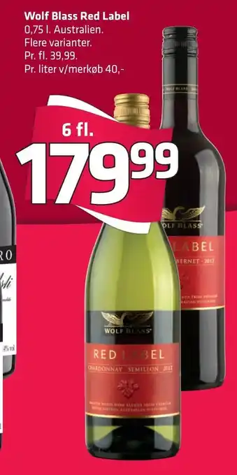 Fleggaard Wolf Blass Red Label tilbud