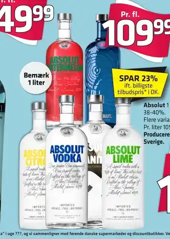 Fleggaard Absolut Produceret i Sverige tilbud