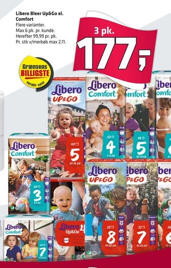Fleggaard Libero Bleer Up&Go el. Comfort tilbud