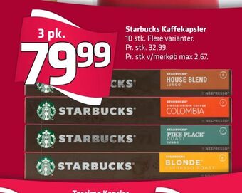 Fleggaard Starbucks Kaffekapsler tilbud