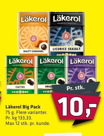 Fleggaard Läkerol Big Pack tilbud
