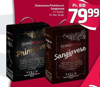 Glamorosso Primitivo el. Sangiovese