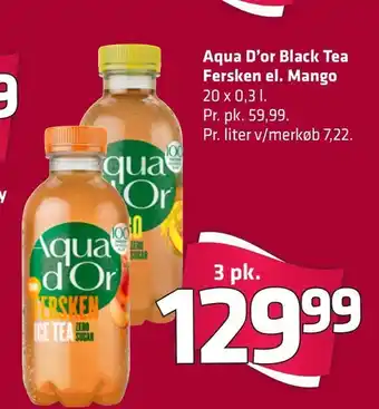 Aqua D'or Black Tea Fersken el. Mango