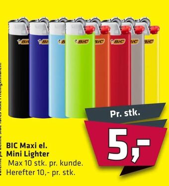 Fleggaard BIC Maxi el. Mini Lighter tilbud