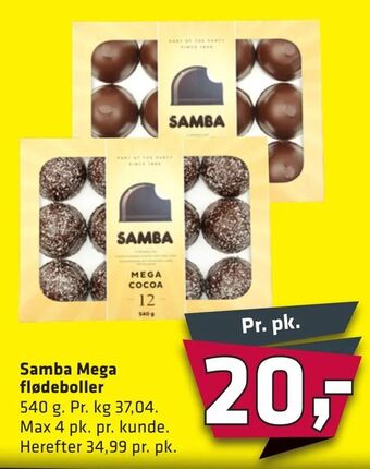 Fleggaard Samba Mega flødeboller tilbud