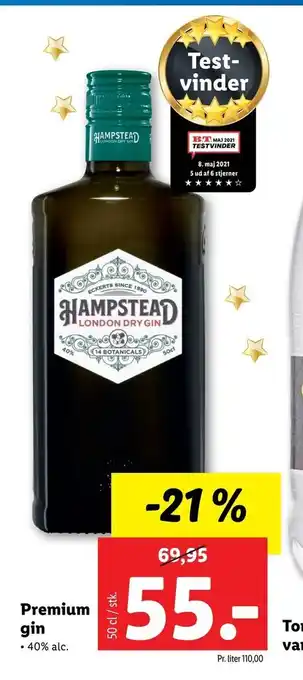 Premium gin