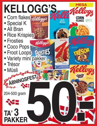 ABC Lavpris Kellogg's tilbud