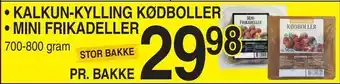 ABC Lavpris Kalkun-kylling kødboller • mini frikadeller tilbud