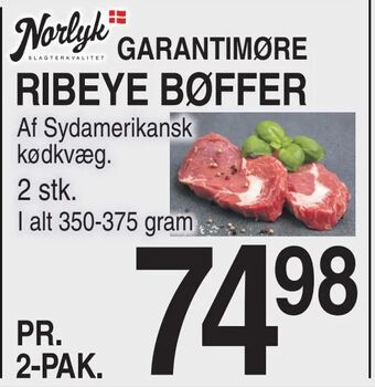 ABC Lavpris Ribeye bøffer tilbud