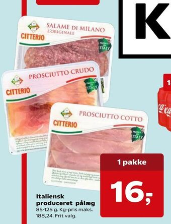 Dagli'Brugsen Italiensk produceret pålæg tilbud