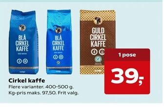 Dagli'Brugsen Cirkel kaffe tilbud