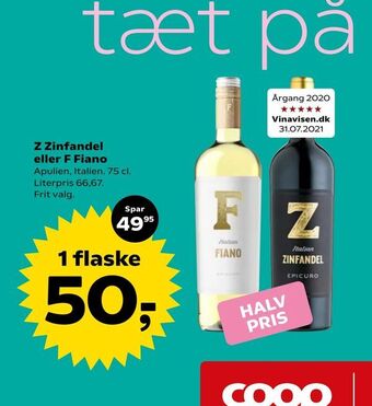 Z Zinfandel eller F Fiano