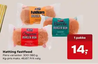 Kvickly Hatting fastfood tilbud