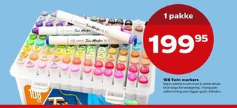 Kvickly 108 Twin markers tilbud