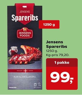 Kvickly Jensens Spareribs tilbud