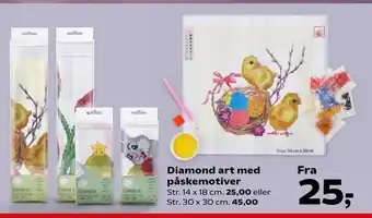 Kvickly Diamond art med påskemotiver tilbud