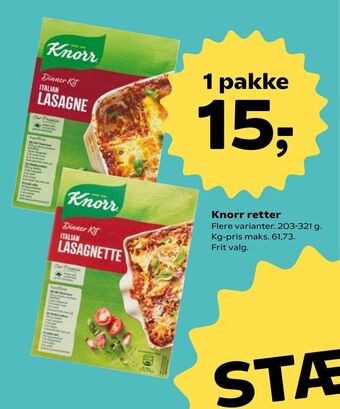 Kvickly Knorr retter tilbud
