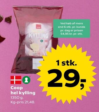 SuperBrugsen Coop hel kylling tilbud