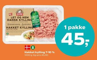 SuperBrugsen Hakket kylling 7-10 % tilbud
