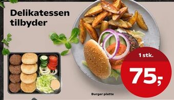 SuperBrugsen Burger platte tilbud