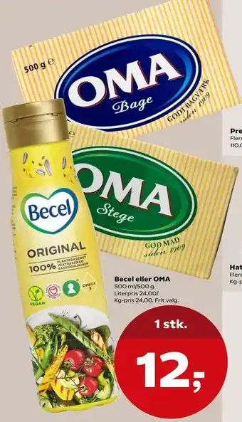 SuperBrugsen Becel eller OMA tilbud