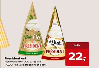 SuperBrugsen President ost tilbud