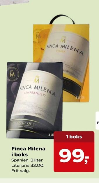 SuperBrugsen Finca Milena i boks tilbud