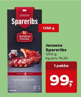 SuperBrugsen Jensens Spareribs tilbud