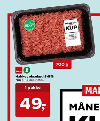 SuperBrugsen Hakket oksekød 5-8% tilbud