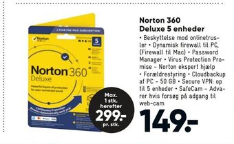 Bilka Norton 360 Deluxe 5 enheder tilbud