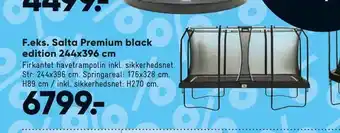 Bilka Salta Premium black edition 244x396 cm tilbud