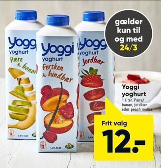 Bilka Yoggi yoghurt tilbud