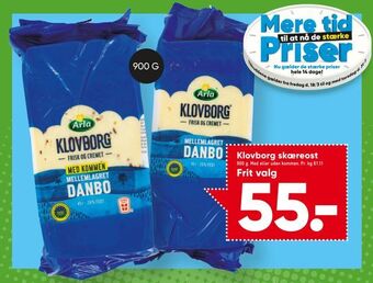 Bilka Klovborg skæreost tilbud