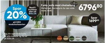 Bilka Sofa med chaiselong tilbud