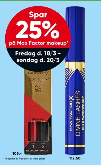 Bilka Max Factor makeup tilbud