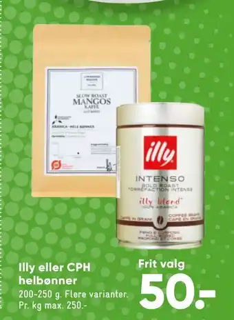 Illy eller CPH helbønner