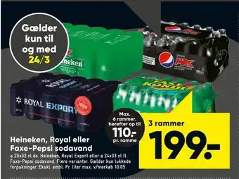 Bilka Heineken, Royal eller Faxe-Pepsi sodavand tilbud