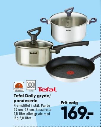 Bilka Tefal Daily gryde/ pandeserie tilbud