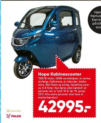 Bilka Hope Kabinescooter tilbud