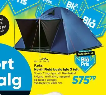 North Field basic iglo 3 telt