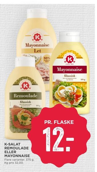MENY K-salat remoulade eller mayonnaise tilbud