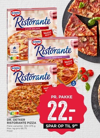 MENY Dr. oetker ristorante pizza tilbud
